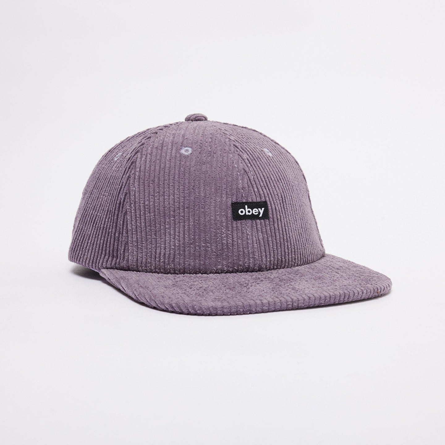 OBEY CORD LABEL 6 PANEL STRAP WINEBERRY