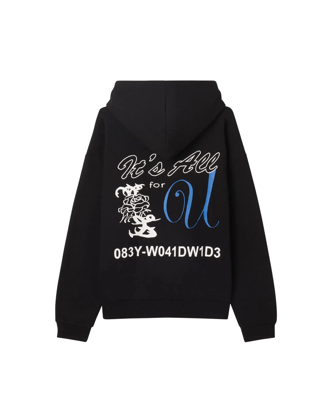 FOR YOU II EXTRA HEAVY HOODIE BLACK