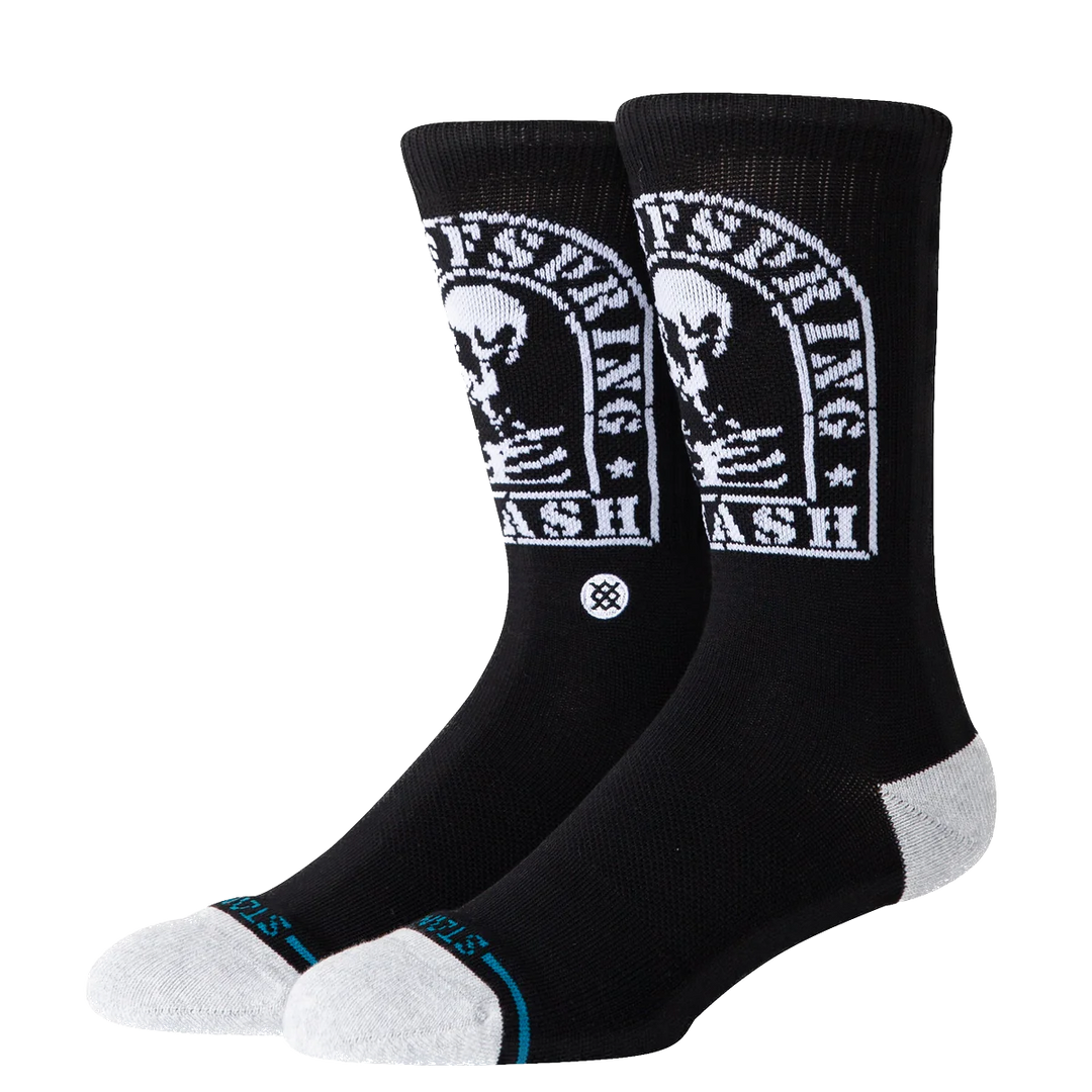 SMASHED CREW SOCK BLACK
