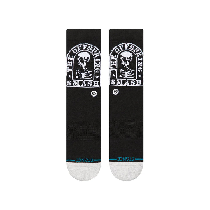 SMASHED CREW SOCK BLACK