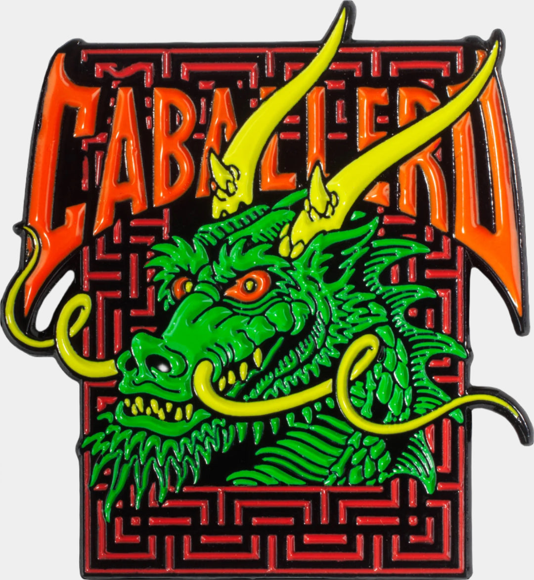CAB STREET DRAGON LAPEL PIN GREEN
