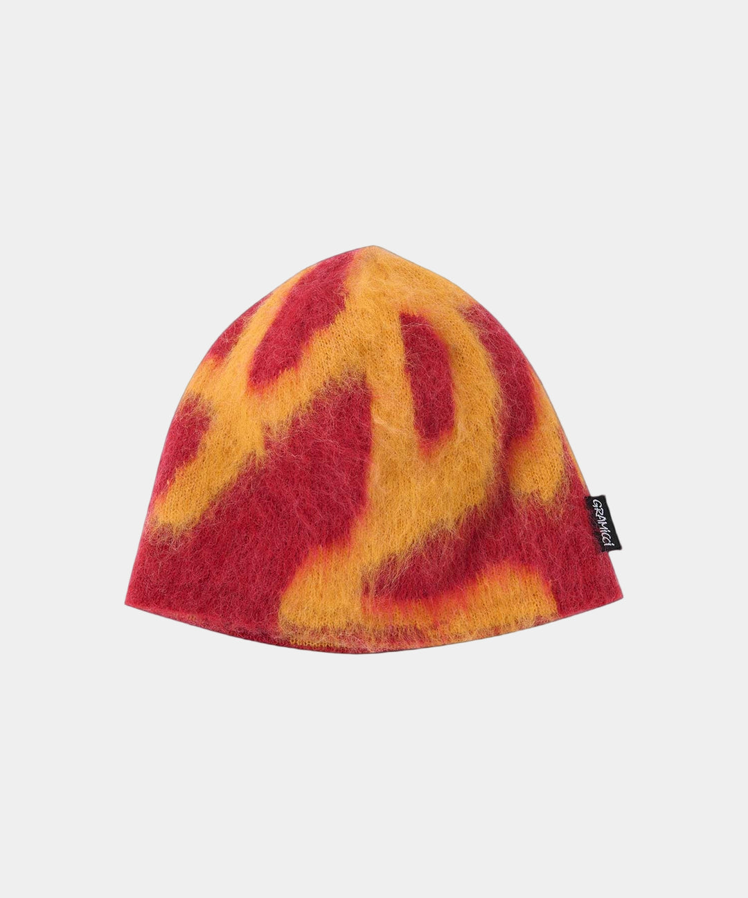 MOHAIR BURLY RUNNINGMAN BURNT ORANGE BEANIE