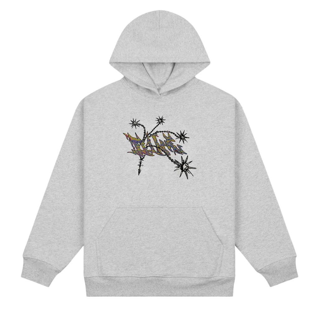 FLAIL HOODIE HEATHER GREY