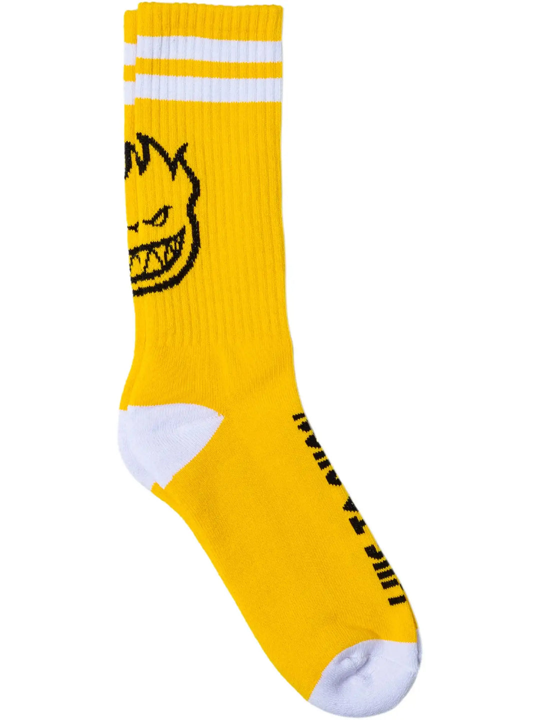 HEADS UP SOCKS YELLOW WHITE