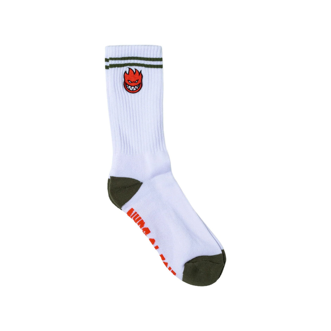 BIGHEAD EMBROIDERED SOCKS WHITE RED