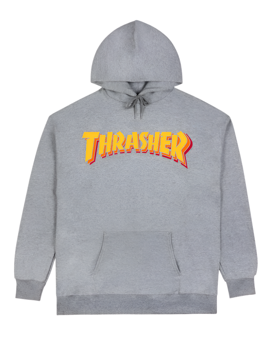 STACKED HOODED SWEAT SPORT GRAY