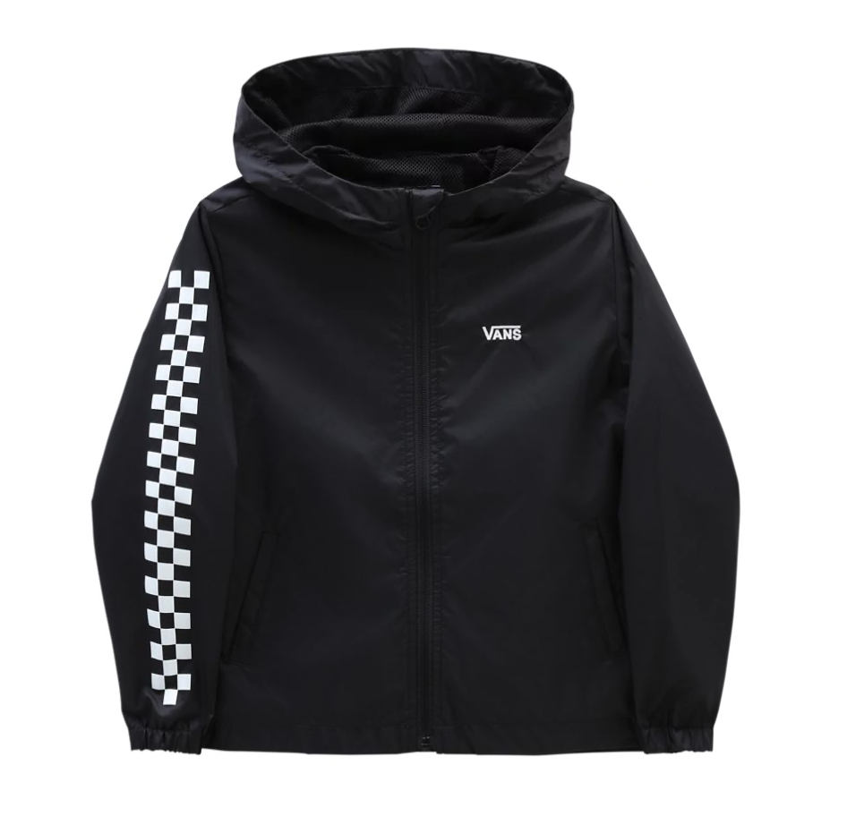Black white and grey windbreaker deals