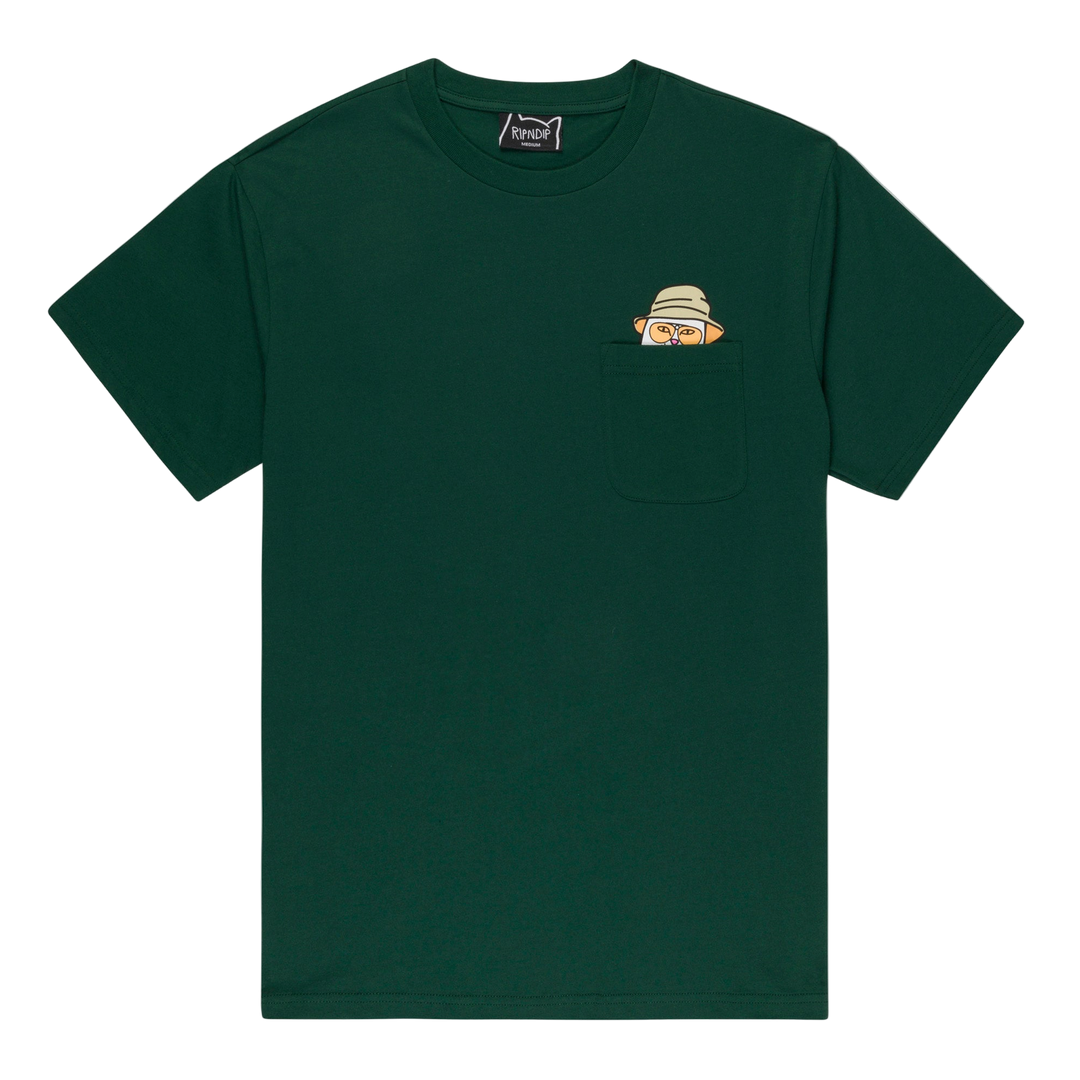 NERMAL S THOMPSON POCKET TEE HUNTER GREEN
