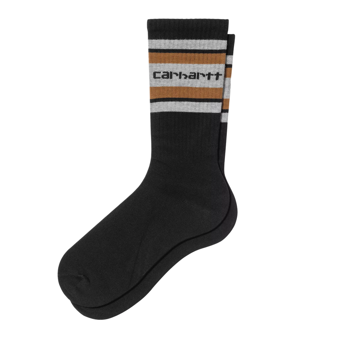 CONNORS SOCKS BLACK GREY BROWN