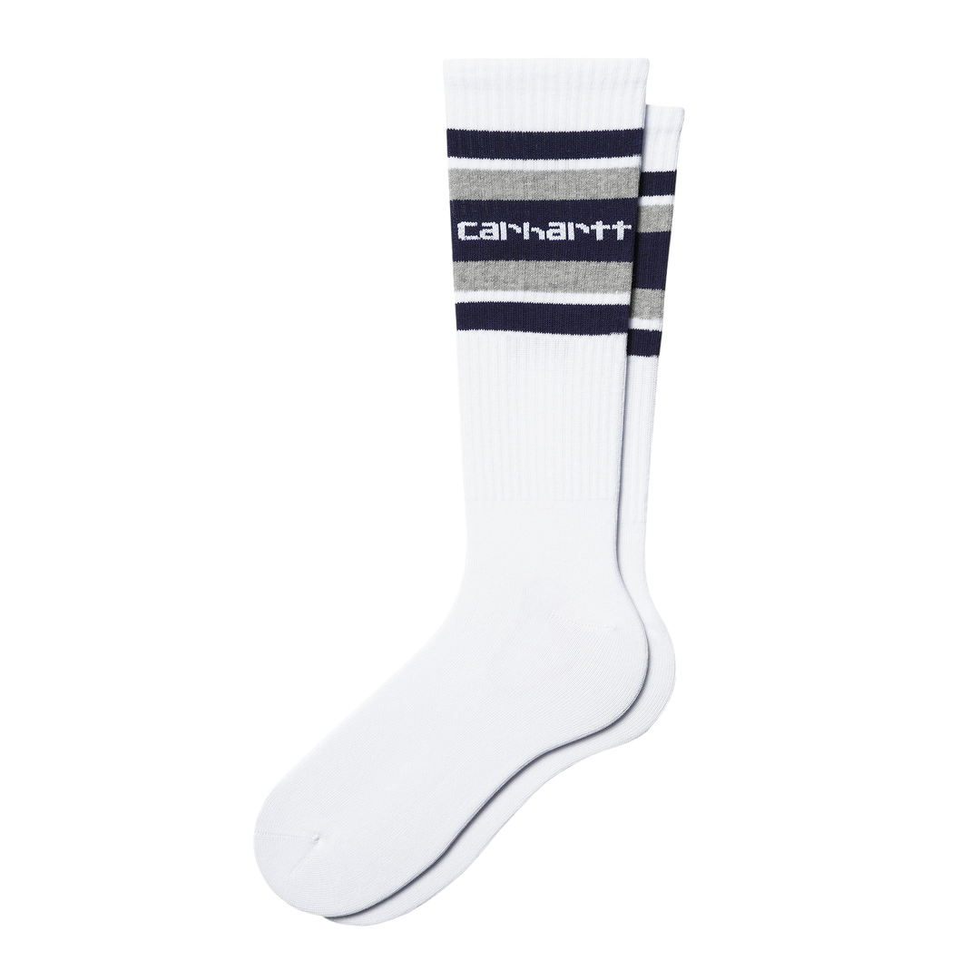 CONNORS SOCKS WHITE AURA GREY HEATHER