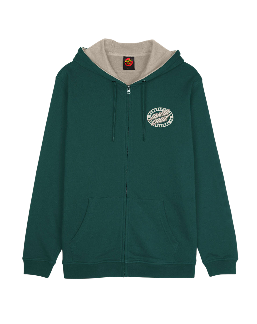 MFG OVAL DOT ZIP HOODIE RAINFOREST
