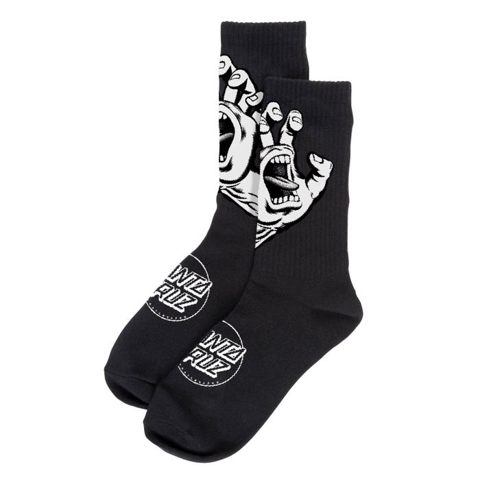 SCREAMING HAND MONO SOCKS BLACK
