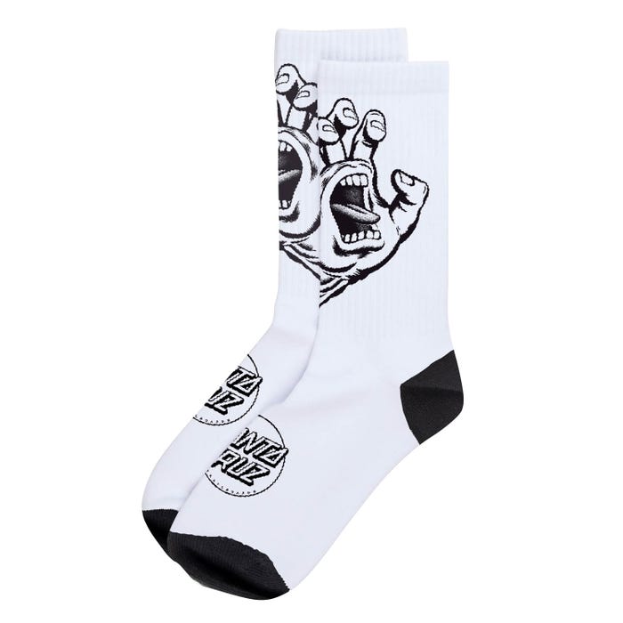 SCREAMING HAND MONO SOCKS WHITE