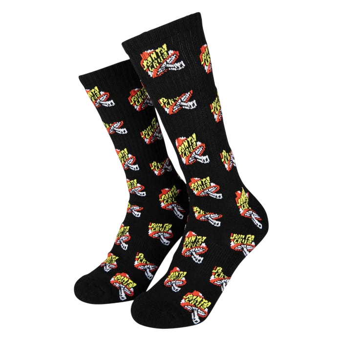 TOADSTOOL DOT SOCKS BLACK