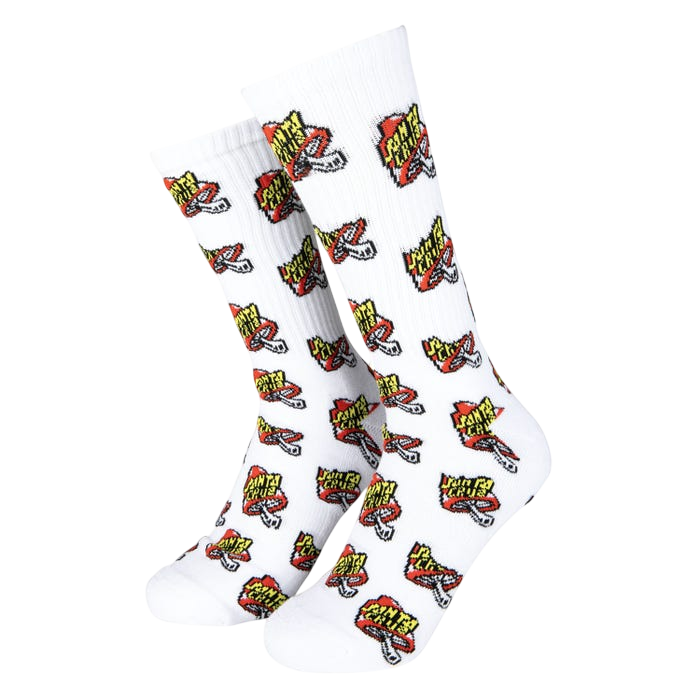 TOADSTOOL DOT SOCKS WHITE