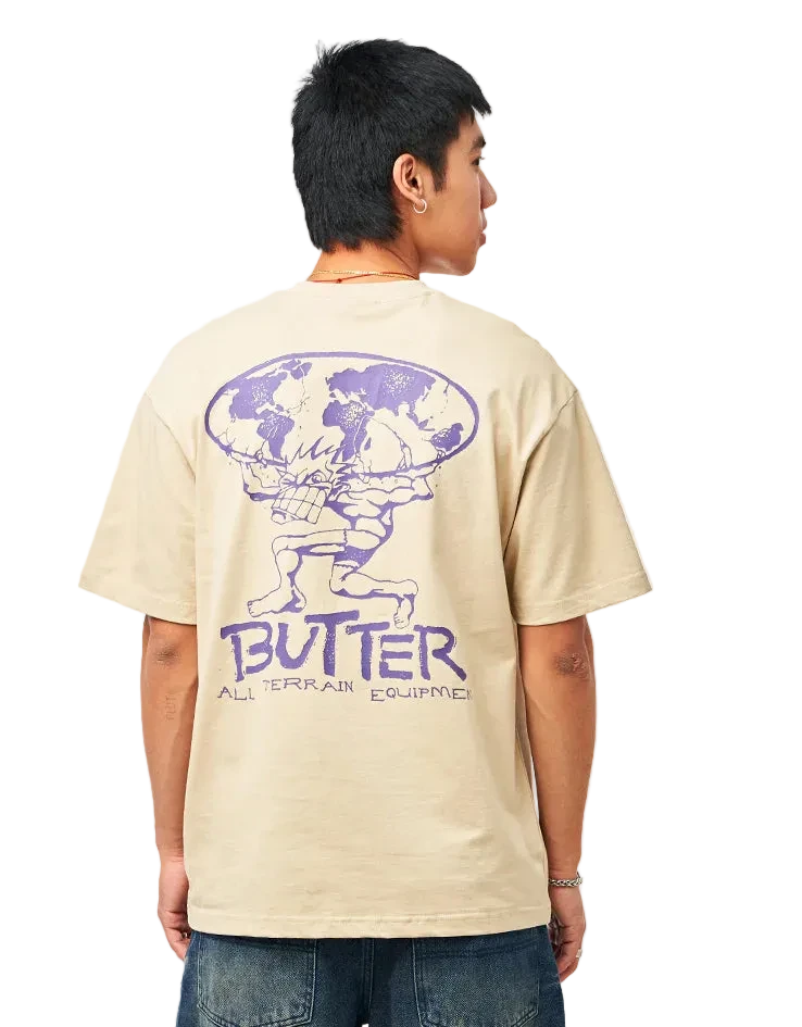 BUTTER GOODS TERRAIN TEE BONE FIT BACK