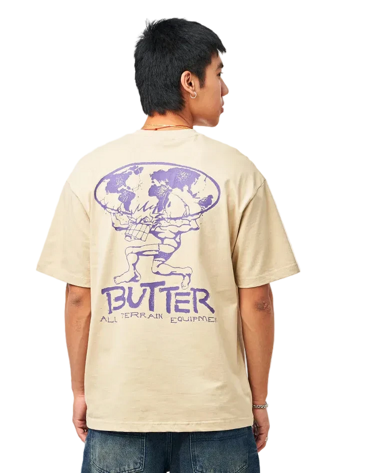 BUTTER GOODS TERRAIN TEE BONE FIT BACK