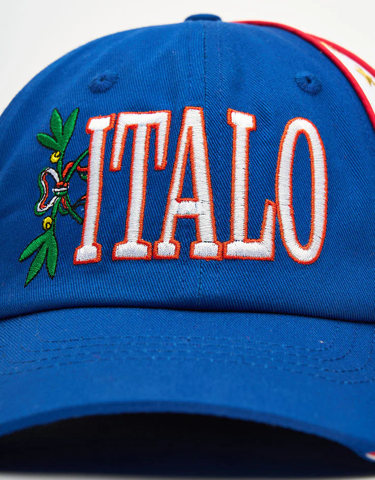 BUTTER GOODS ITALO 6 PANEL CAP BLUE