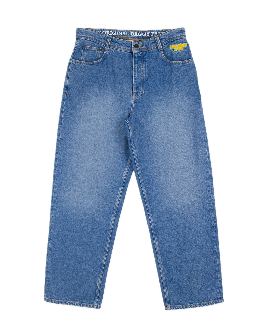 Homeboy Baggy Pants Blue Front