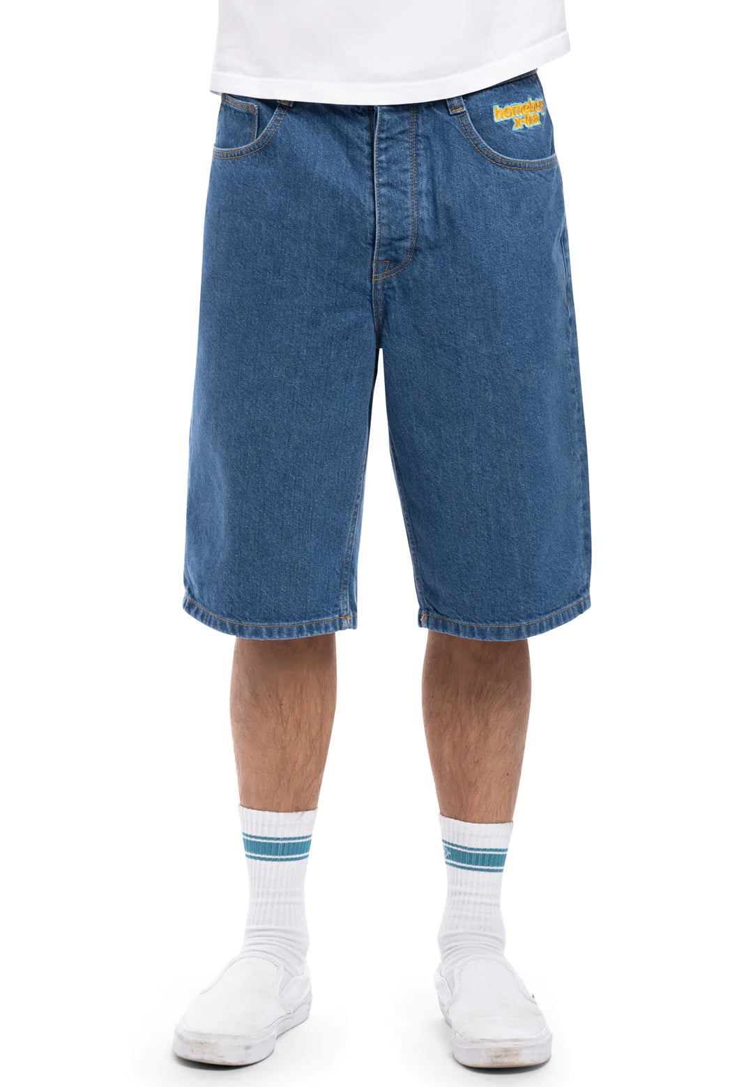 X-TRA BAGGY SHORT WASHED BLUE