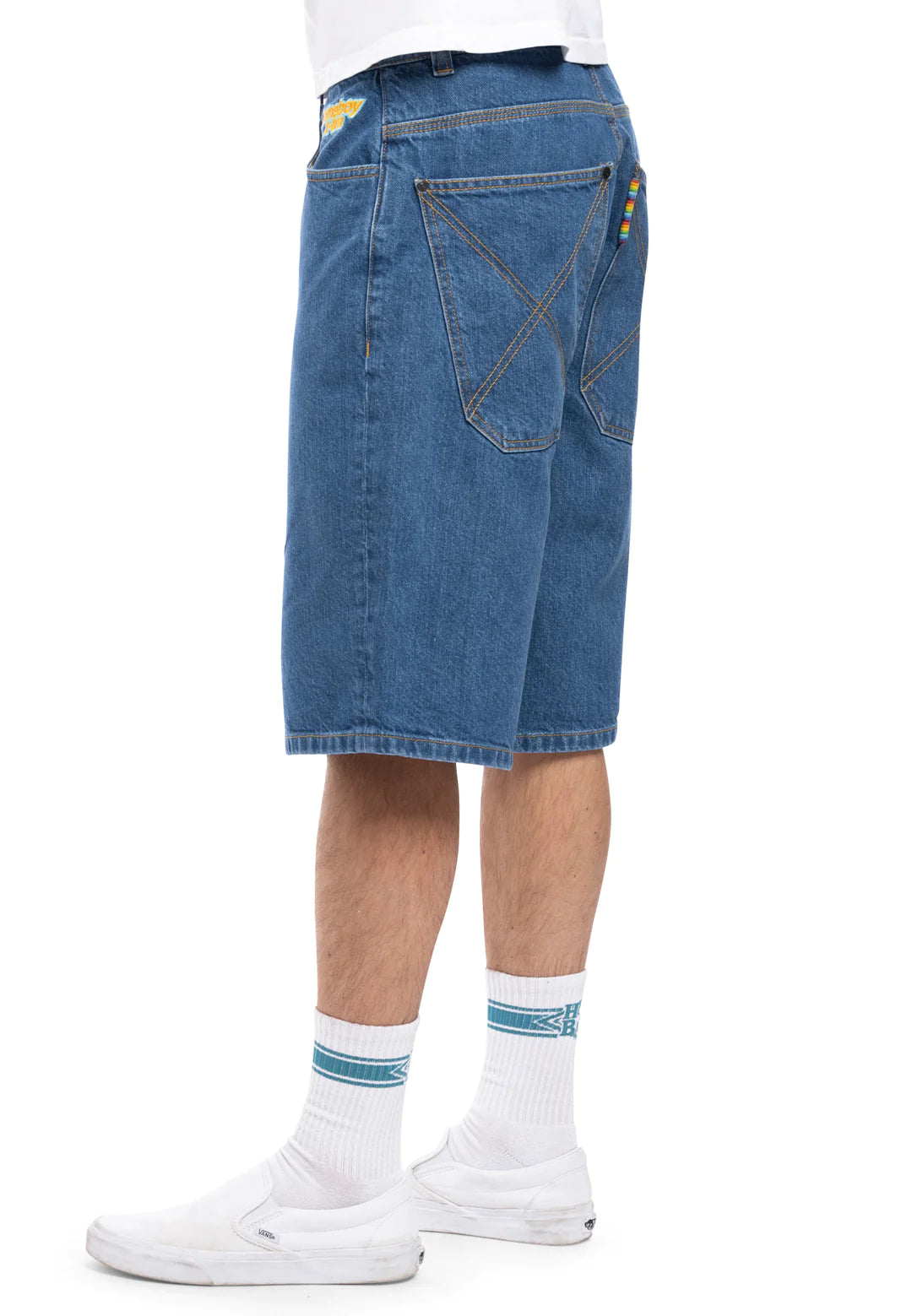 X-TRA BAGGY SHORT WASHED BLUE