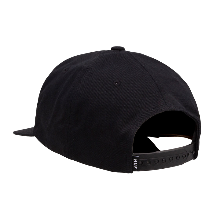 UNSTRUCTERED BOX SNAPBACK BLACK