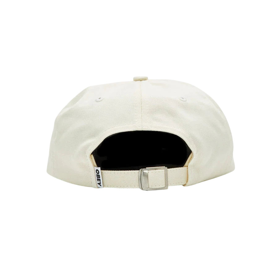 BOLD TWILL 6 PANEL STRAPBACK UNBLEACHED