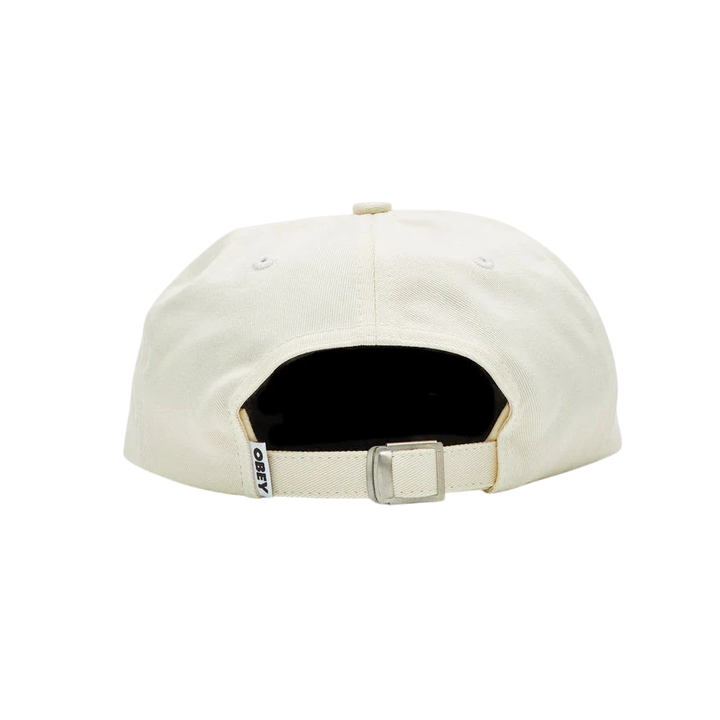 BOLD TWILL 6 PANEL STRAPBACK UNBLEACHED