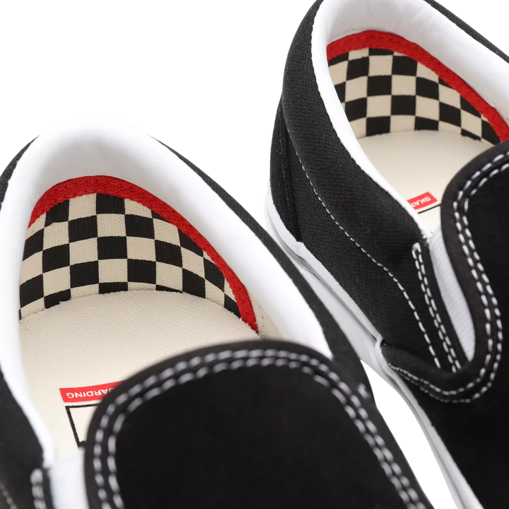 SKATE SLIP-ON BLACK WHITE