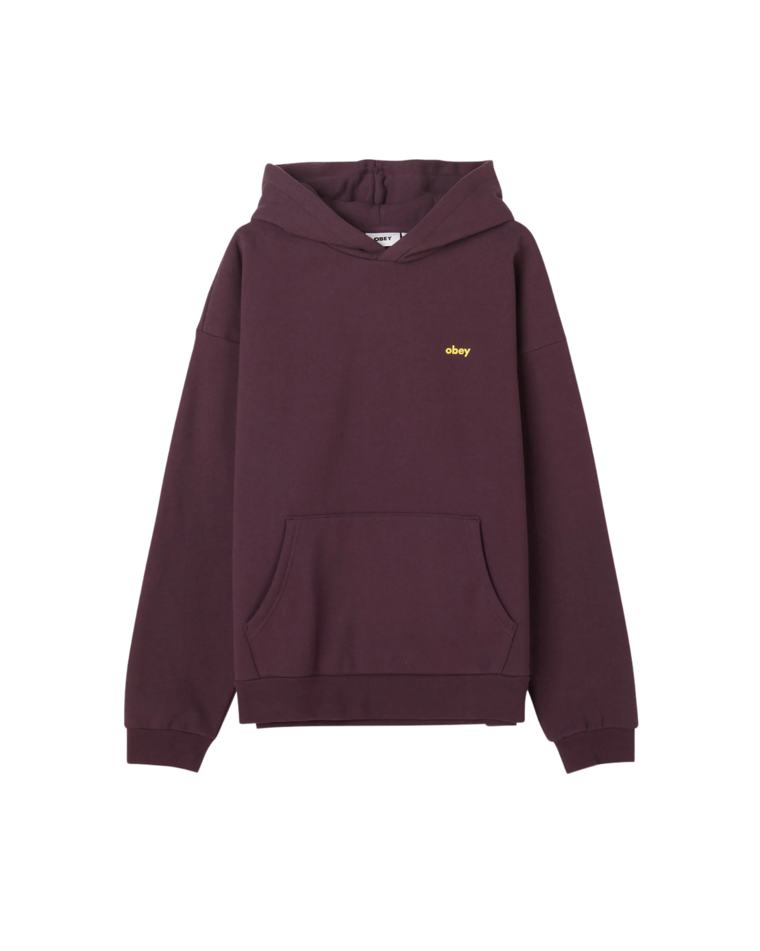 OBEY DESIGN EXTRA HEAVY HOODIE PLUM PERFECT