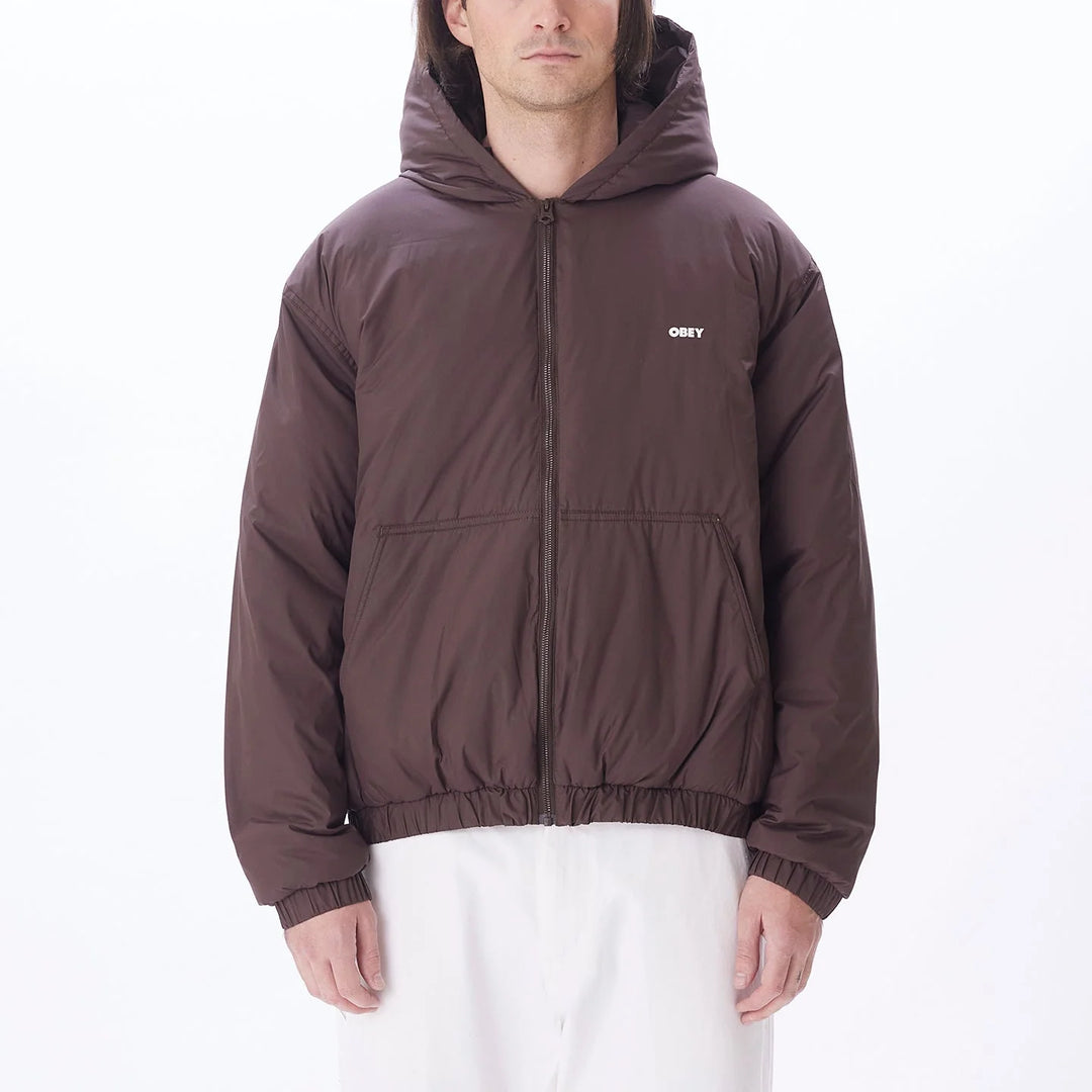 RETREAT HOODED JACKET JAVA BROWN