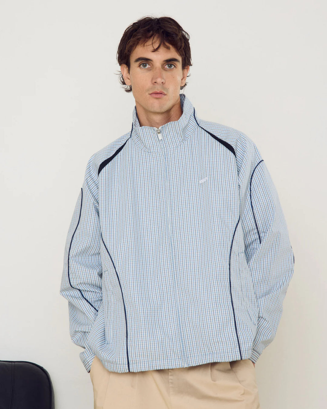 OBEY PRACTICE WINDBREAKER PLAID MULTI