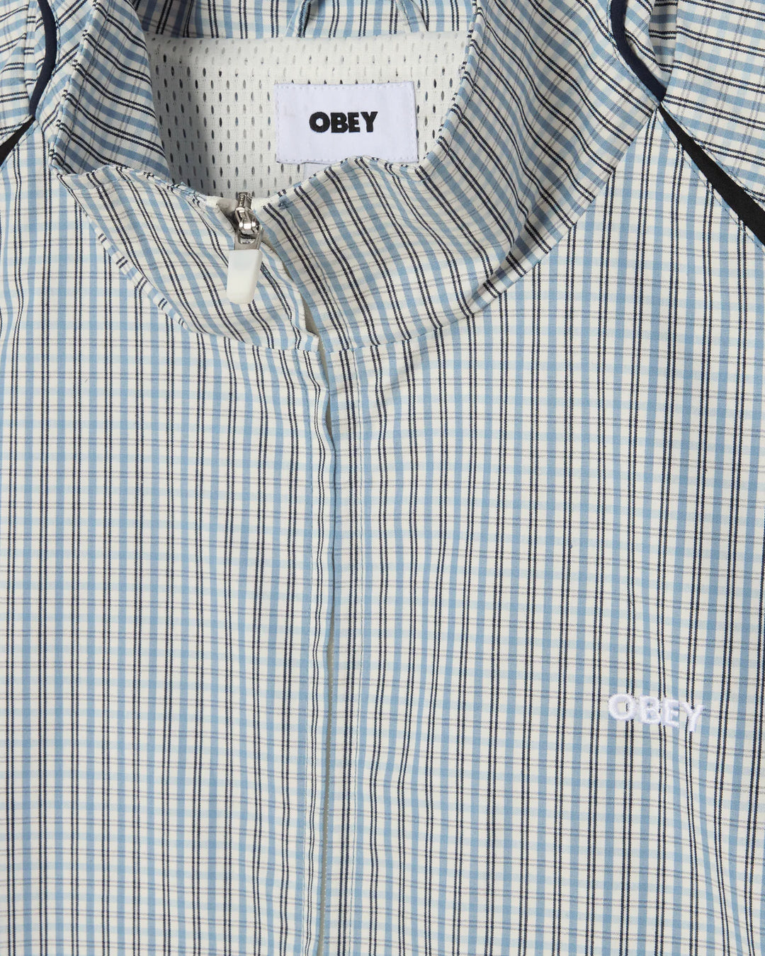 OBEY PRACTICE WINDBREAKER PLAID MULTI