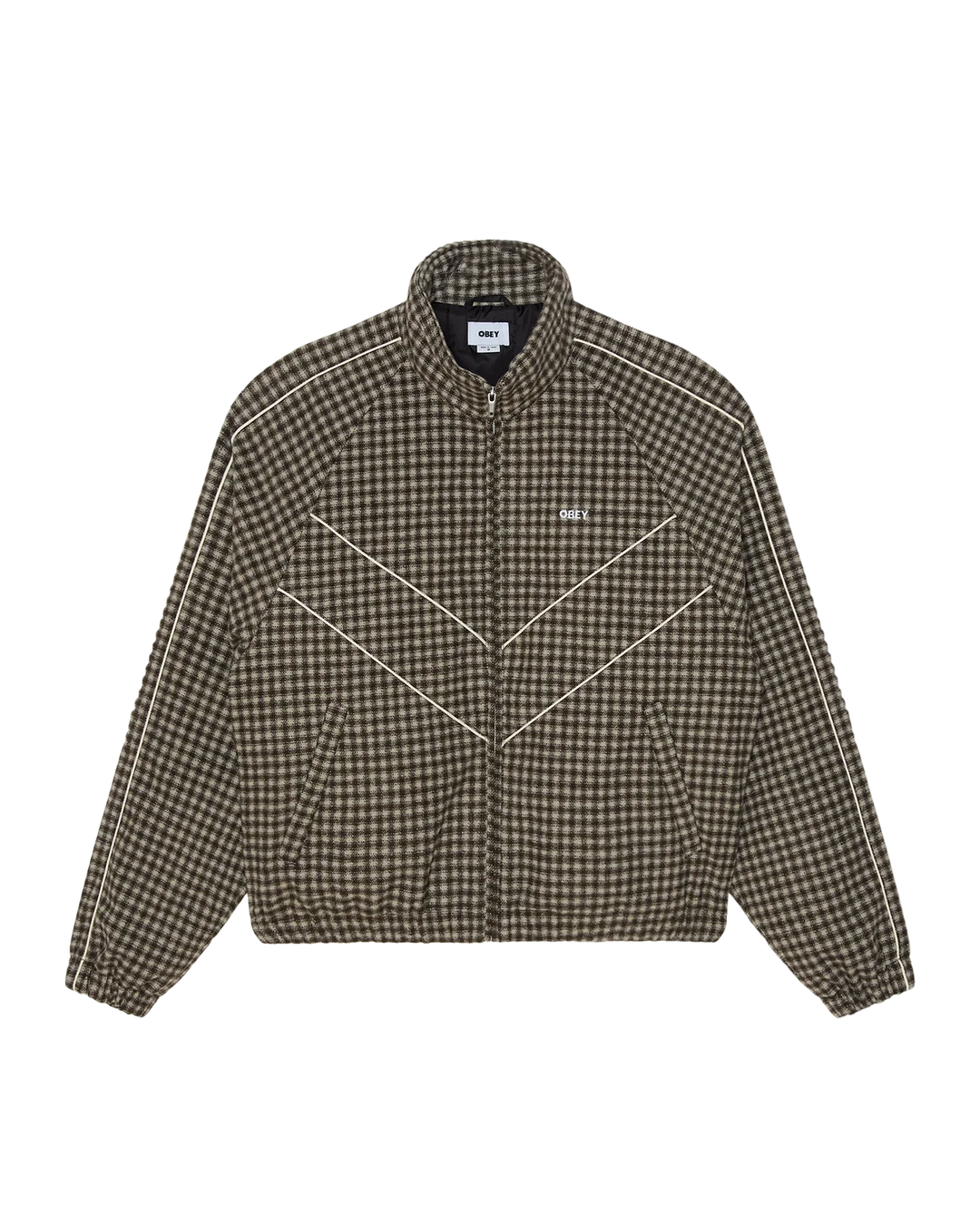 LEISURE TRAINING JACKET ABBEY STONE PLAID