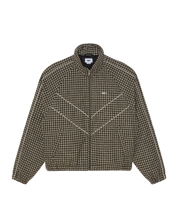 LEISURE TRAINING JACKET ABBEY STONE PLAID