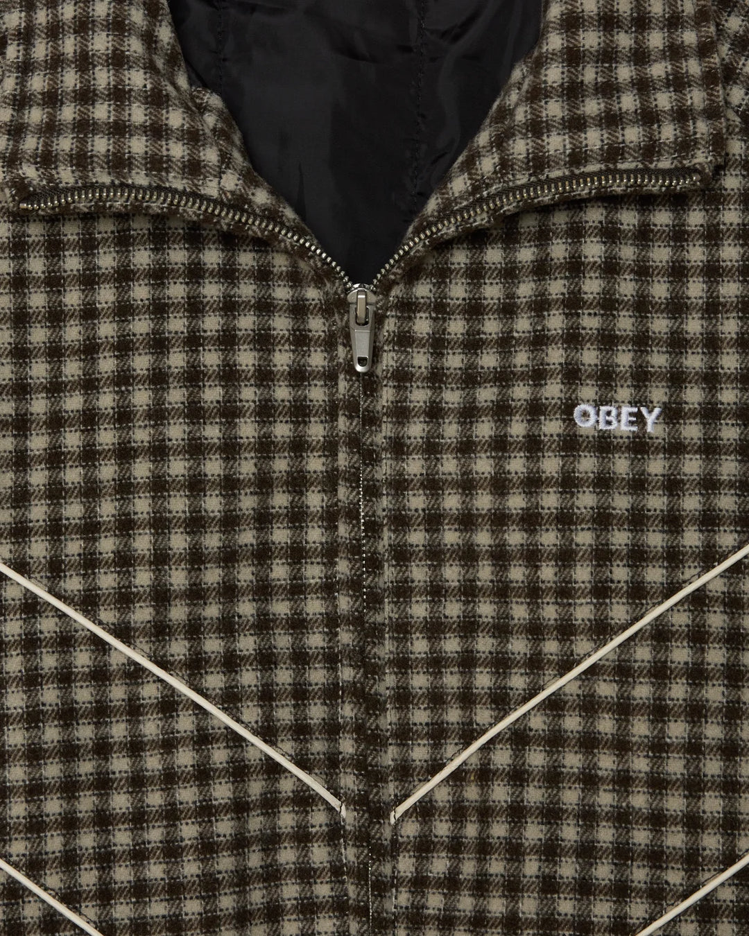 LEISURE TRAINING JACKET ABBEY STONE PLAID