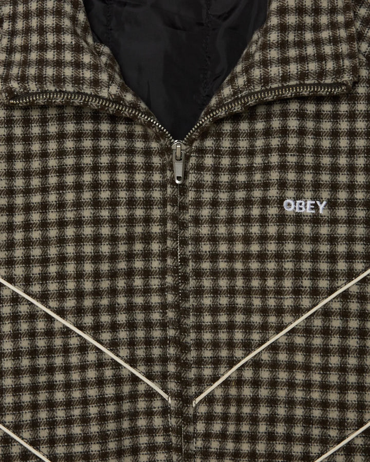LEISURE TRAINING JACKET ABBEY STONE PLAID