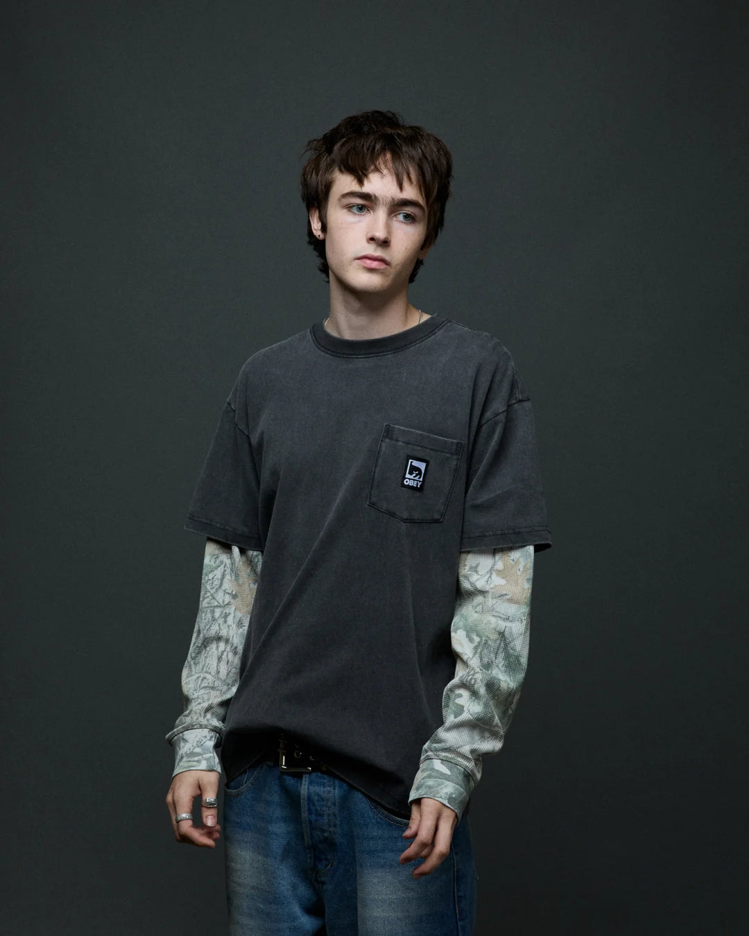POST 2FER LONGSLEEVE BLACK CAMO