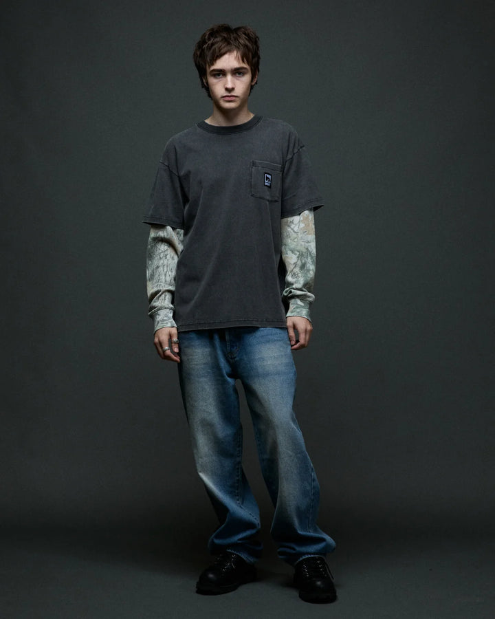 POST 2FER LONGSLEEVE BLACK CAMO