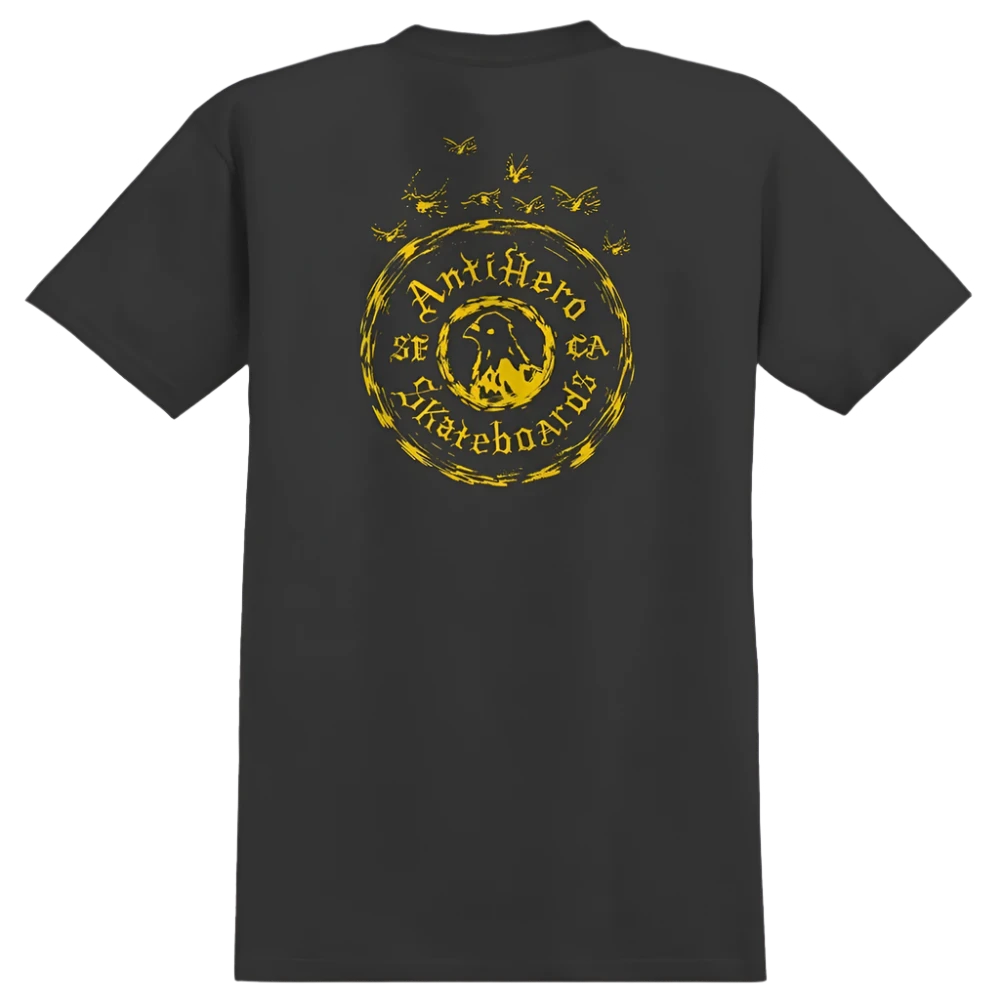 PIGEON MOTION POCKET TEE BLACK