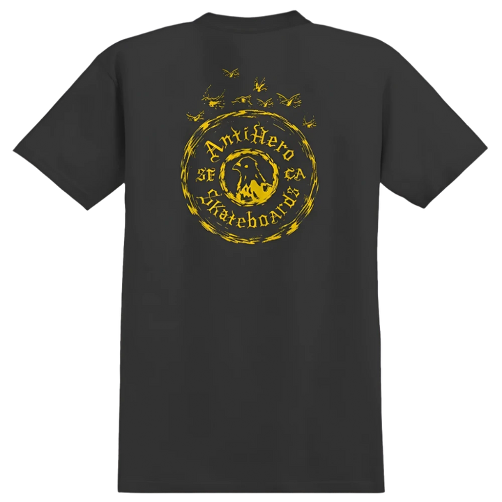 PIGEON MOTION POCKET TEE BLACK