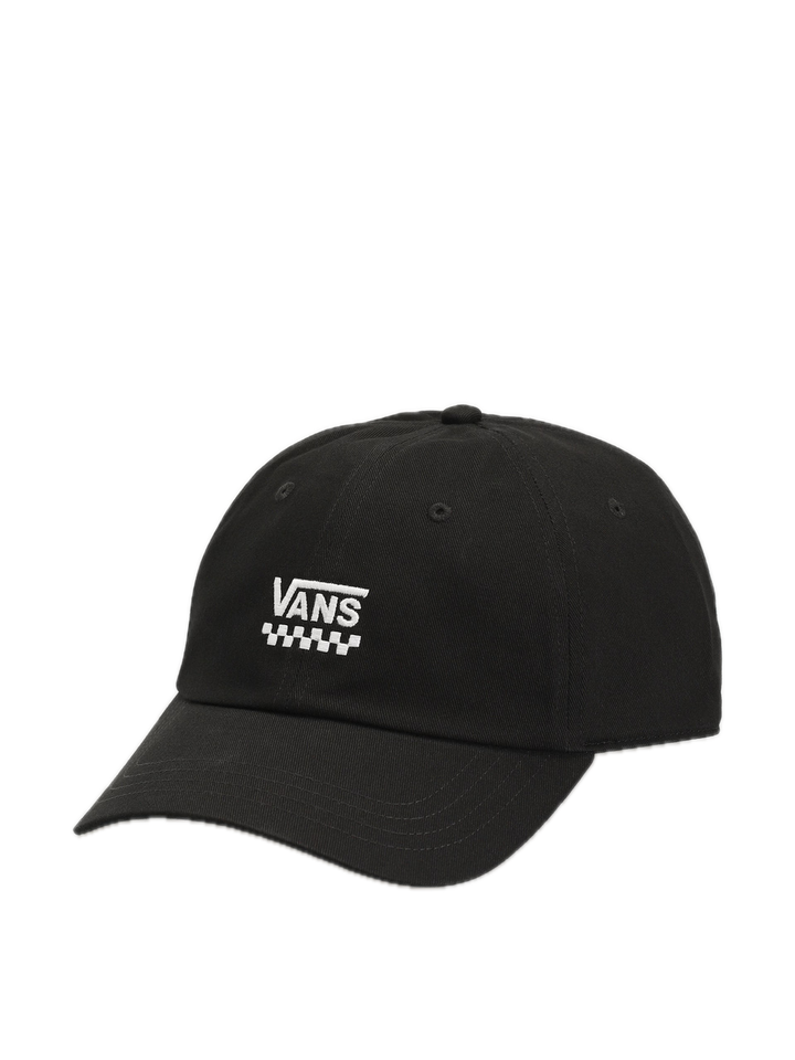 CHECK SIDE CURVED BILL CAP BLACK