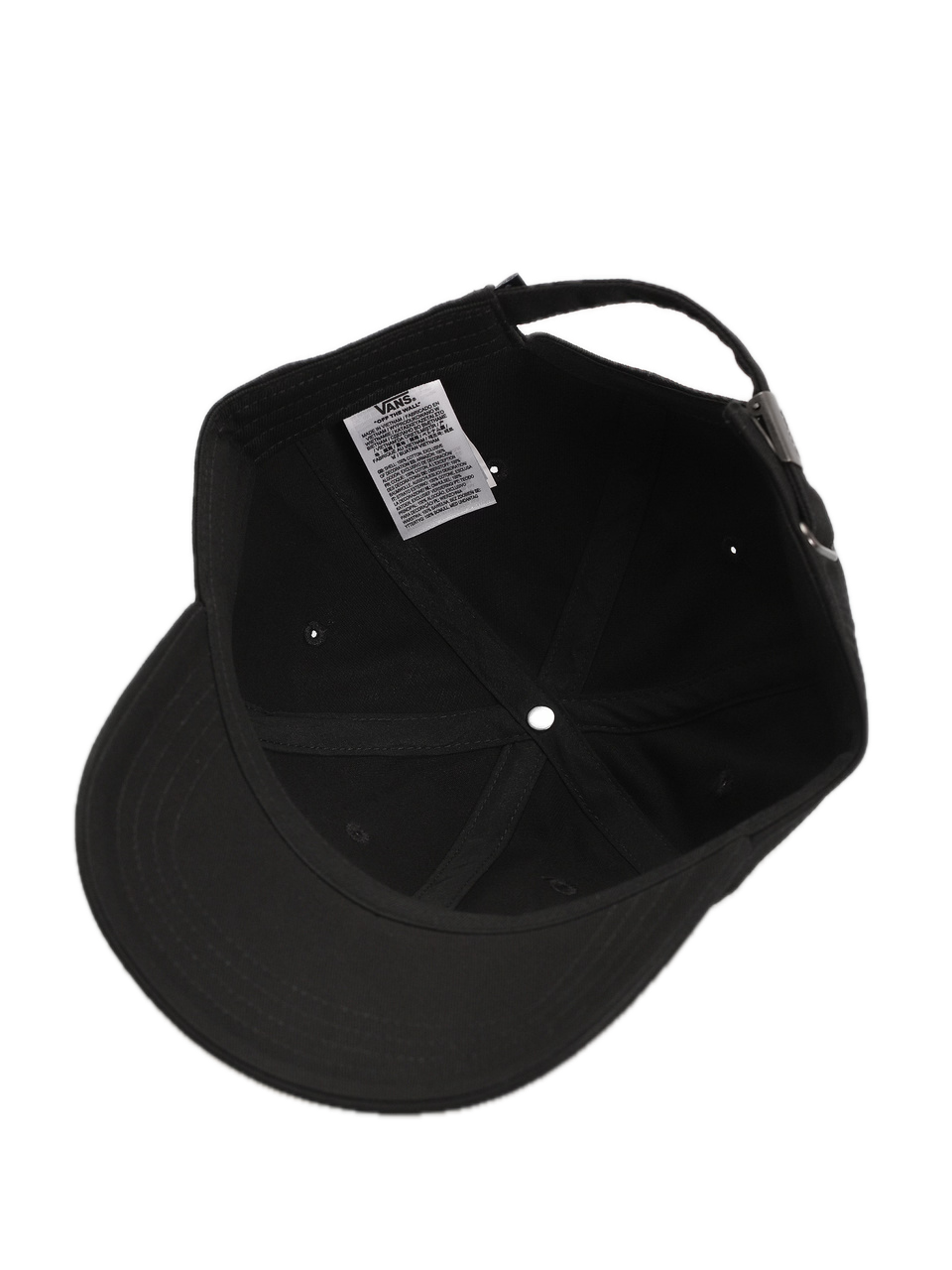 CHECK SIDE CURVED BILL CAP BLACK