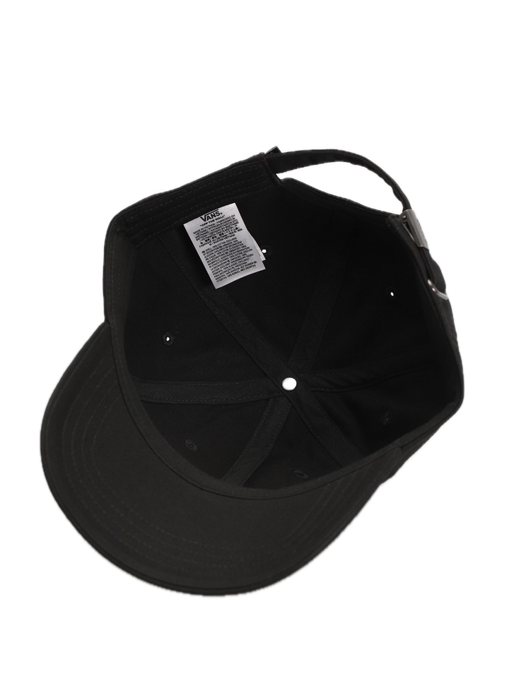 CHECK SIDE CURVED BILL CAP BLACK