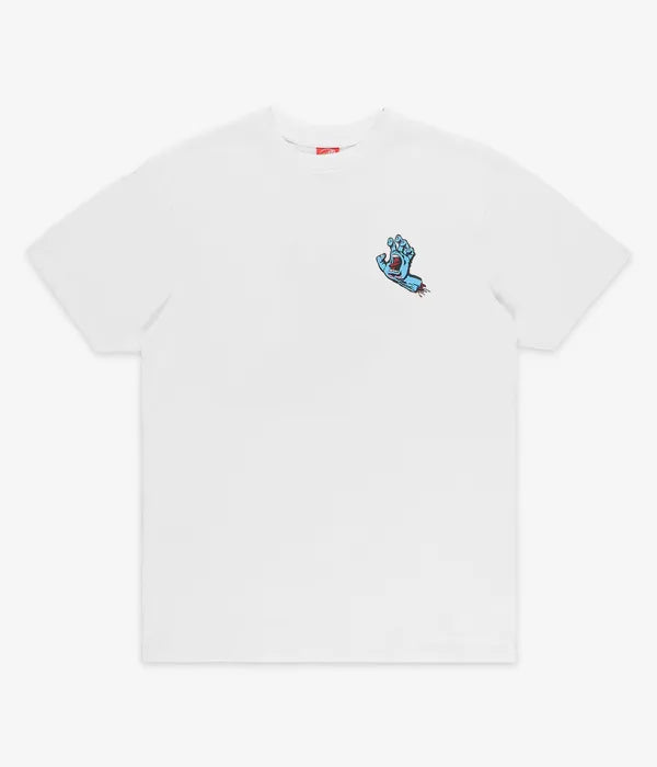 SCREAMING HAND CHEST TEE WHITE