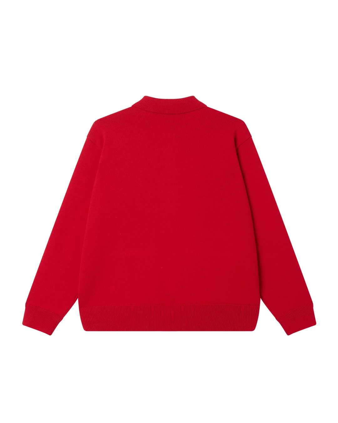 OBEY MATT ZIP UP SWEATER RED MULTI