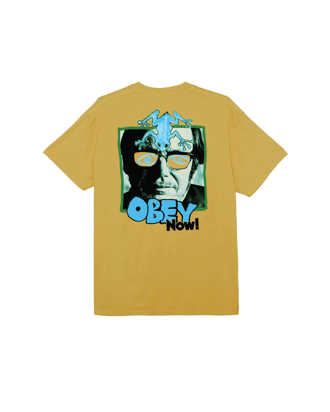 OBEY NOW! PIGMENT T-SHIRT PIGMENT SUNFLOWER