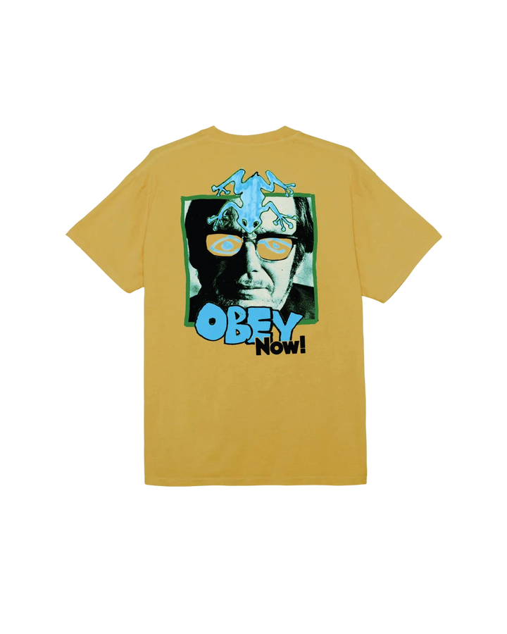 OBEY NOW! PIGMENT T-SHIRT PIGMENT SUNFLOWER