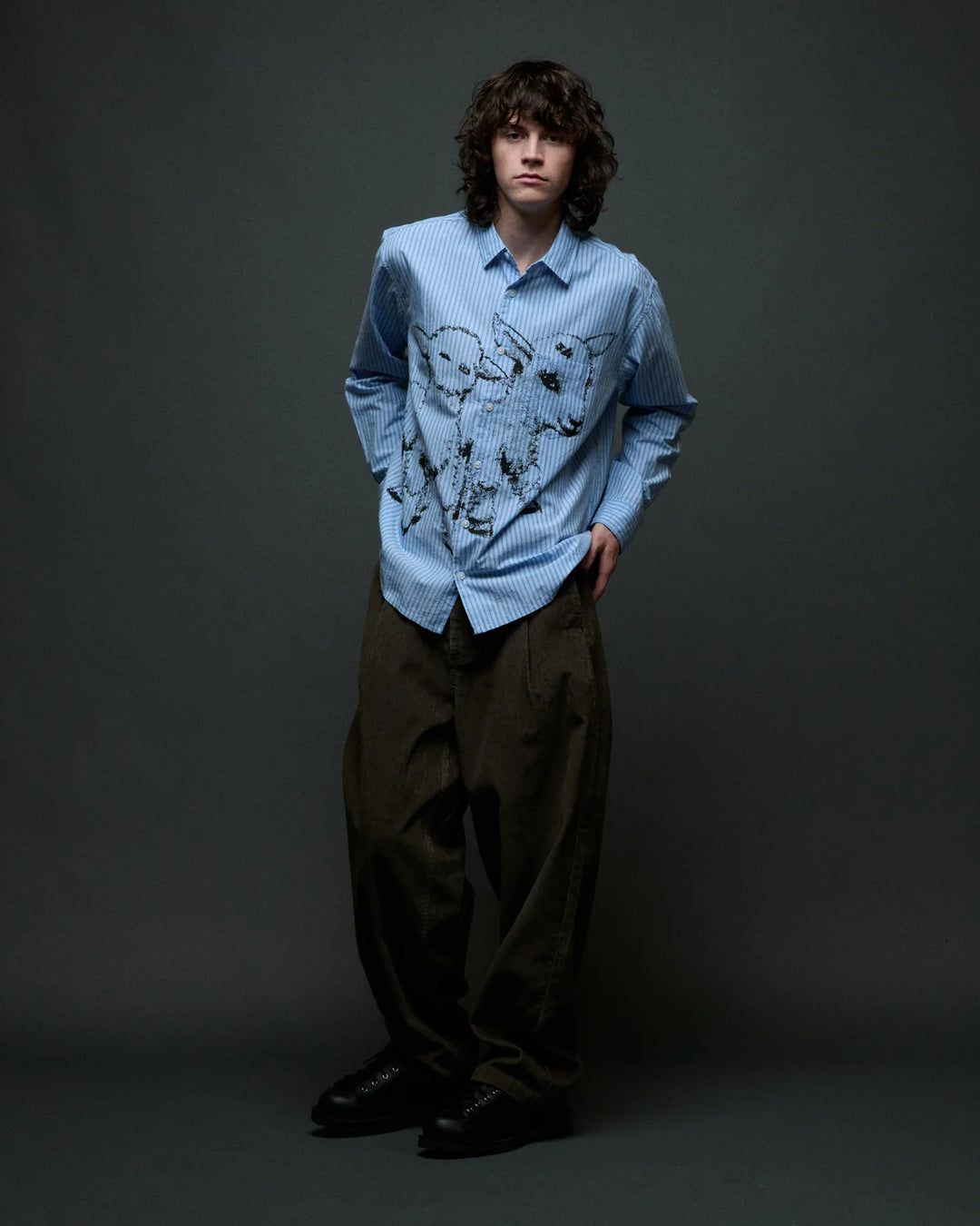 BILLY WOVEN SHIRT LIGHT BLUE