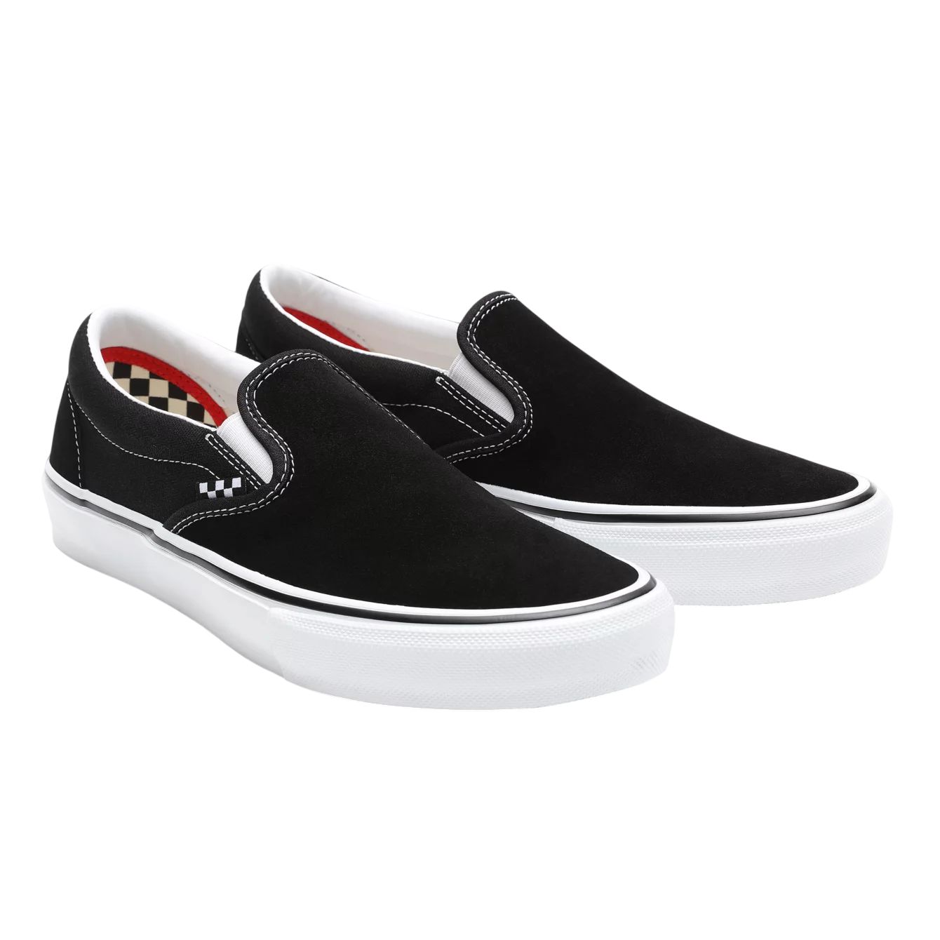 SKATE SLIP-ON BLACK WHITE